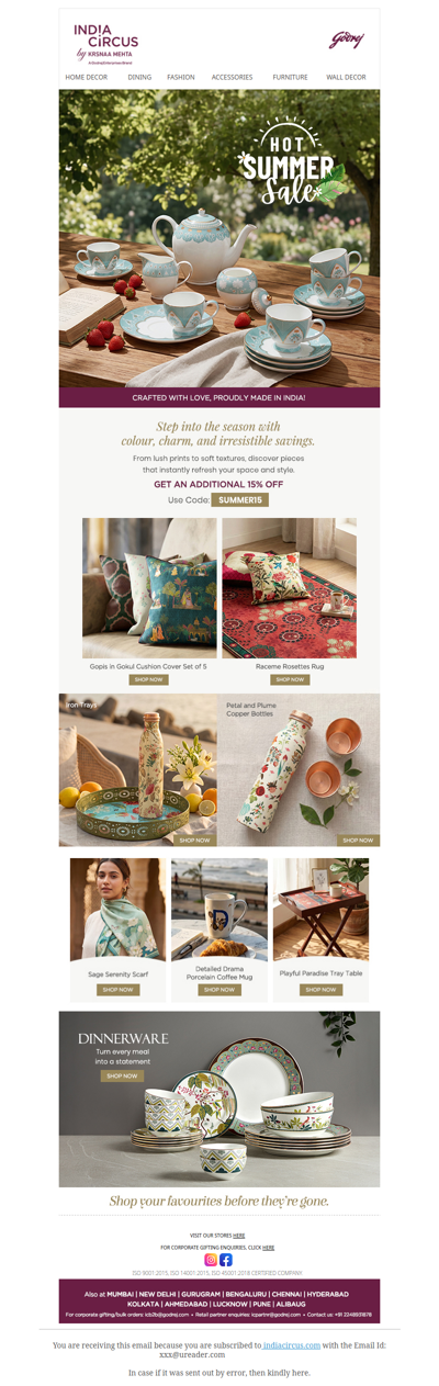 Hey , Discounts up to 50% at our Hot Summer Sale❤️