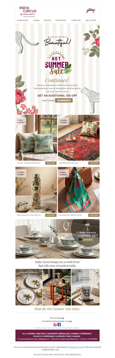 Hey , Hot Summer Sale continues!