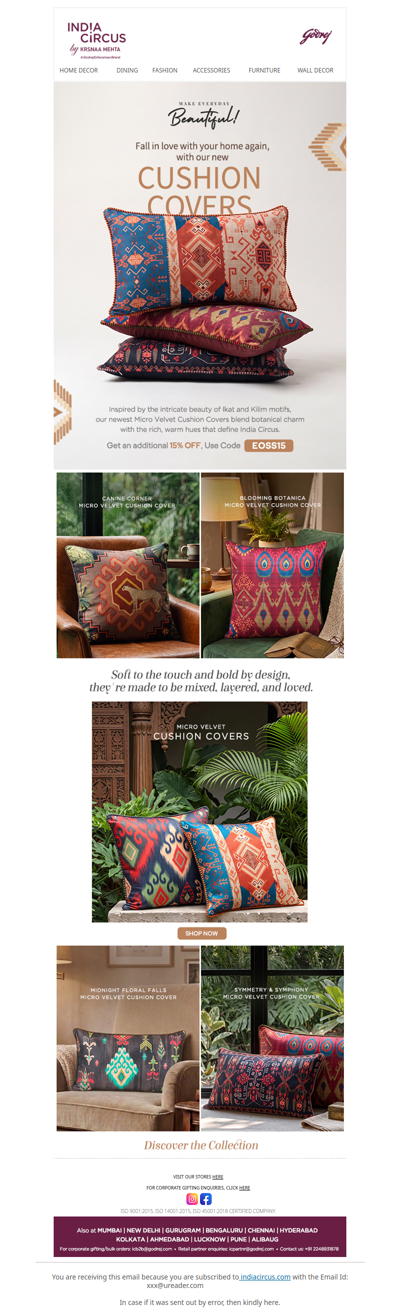 Hey , Introducing Our New Micro Velvet Cushion Covers 💖