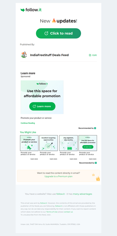 IndiaFreeStuff Deals Feed - new message