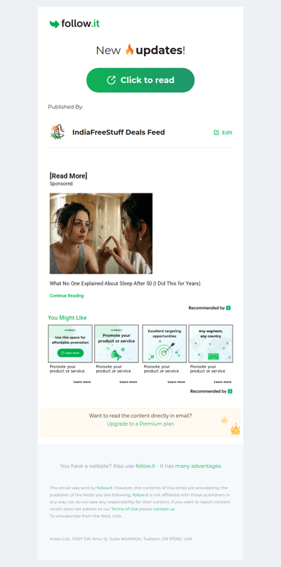 IndiaFreeStuff Deals Feed - new message