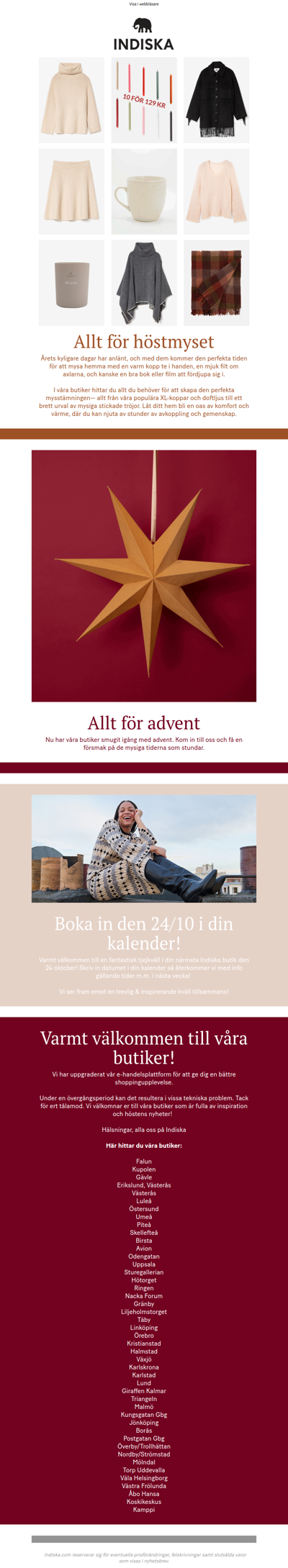 Ladda upp för höstmys & advent