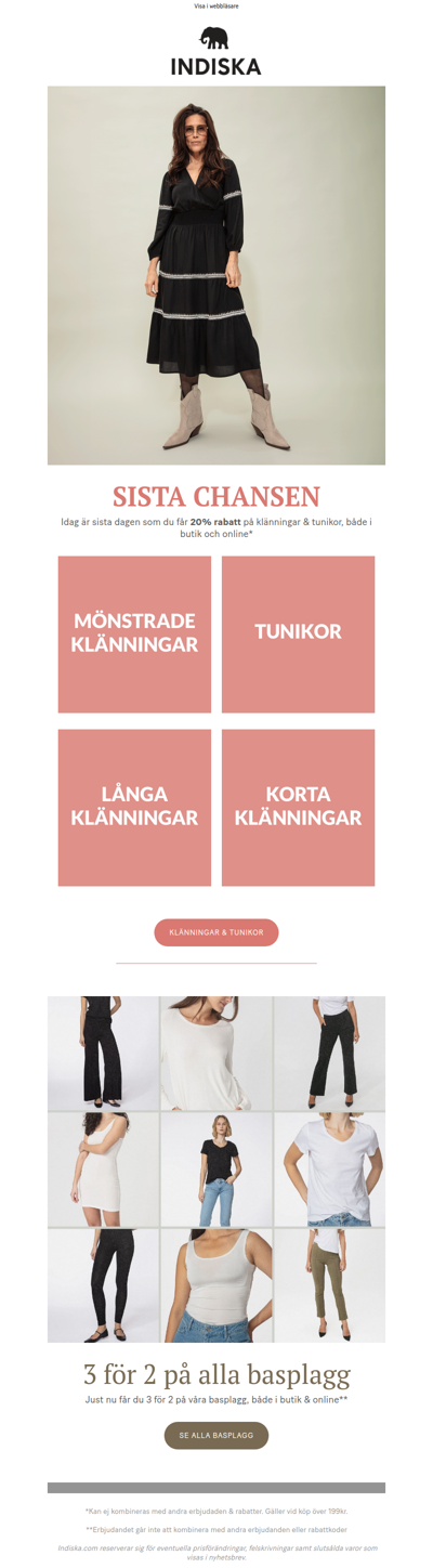 Sista chansen: 20% på klänningar & tunikor