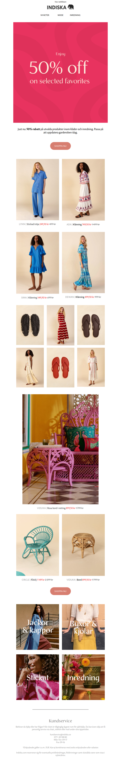 Selected favorites 50%