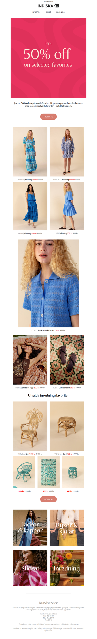 Selected favorites 50%