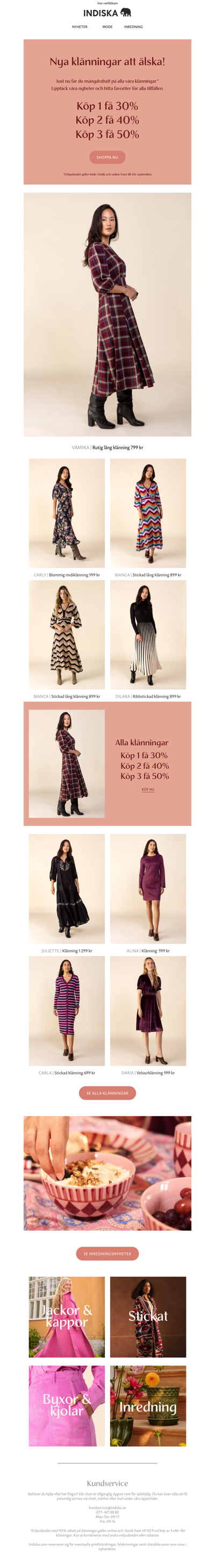 Just nu: Upp till 50% på alla klänningar