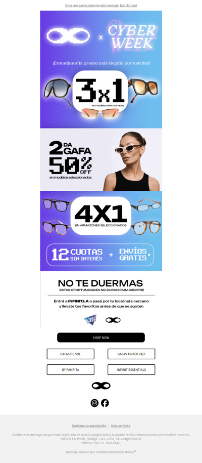 ¡La fiesta sigue!🔥 3x1 y más 👓