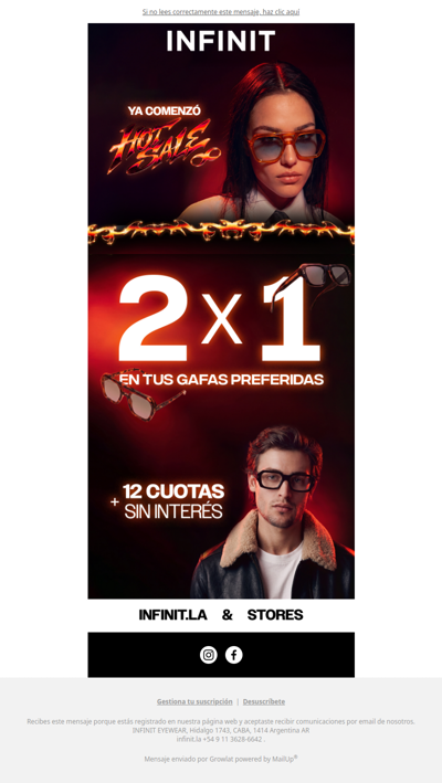 🔥Llegó Hot Sale🔥 2x1 en todo 👓