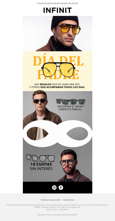 Adelantá tu regalo para Papá 👓
