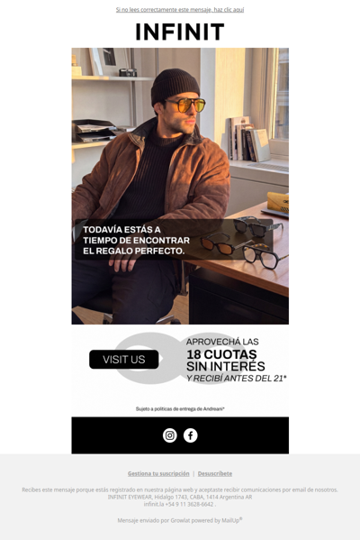 Comprá hoy y recibí tus 👓 antes del Día del Padre