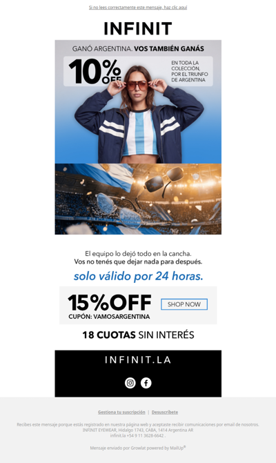 Ganó Argentina, festejemos juntos 👓