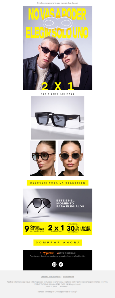 🚨NEW IN: Lanzamiento exclusivo 2x1👓