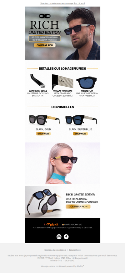 🚨NEW DROP ¡Solo 100 unidades! 👓