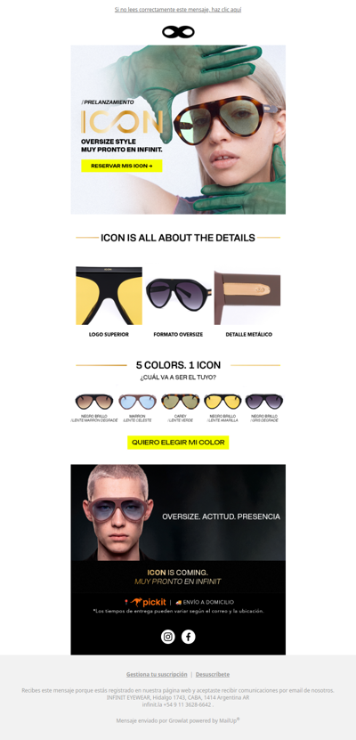 Algo ICONIC llegó a Infinit 🔥👓
