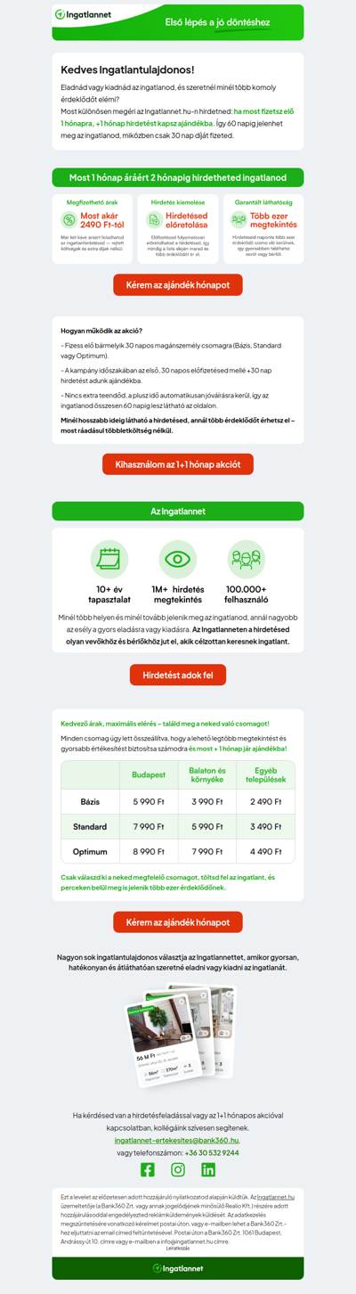 🎉 Limitált ajánlat: Előfizetésed mellé +1 hónapot adunk ajándékba!