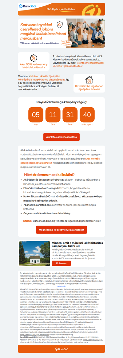 Már csak 5 napod van, hogy olcsóbb lakásbiztosításra válts 🏡⏱️