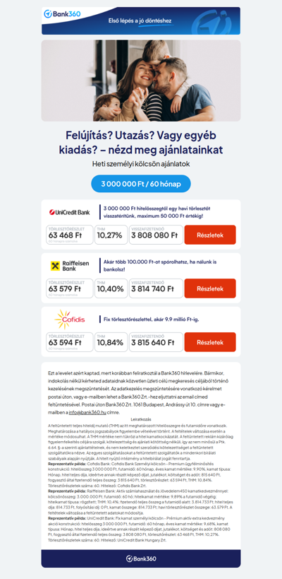 Felújítás? 🏡 Utazás? 🏝️ Vagy egyéb kiadás? 💸 – nézd meg ajánlatainkat