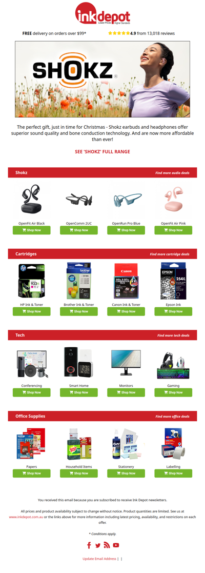 BIG discounts! Prices reduced on tech items - Perfect for Christmas gifts. 🎁🎄