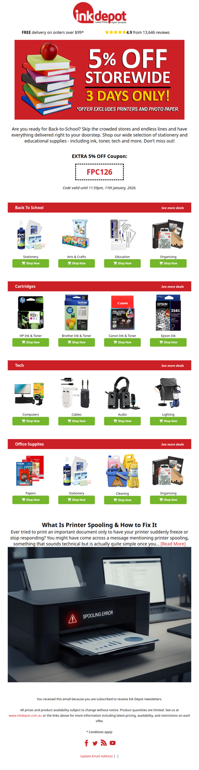 3 DAYS ONLY - Our Storewide Discount Starts Now! 👀💥