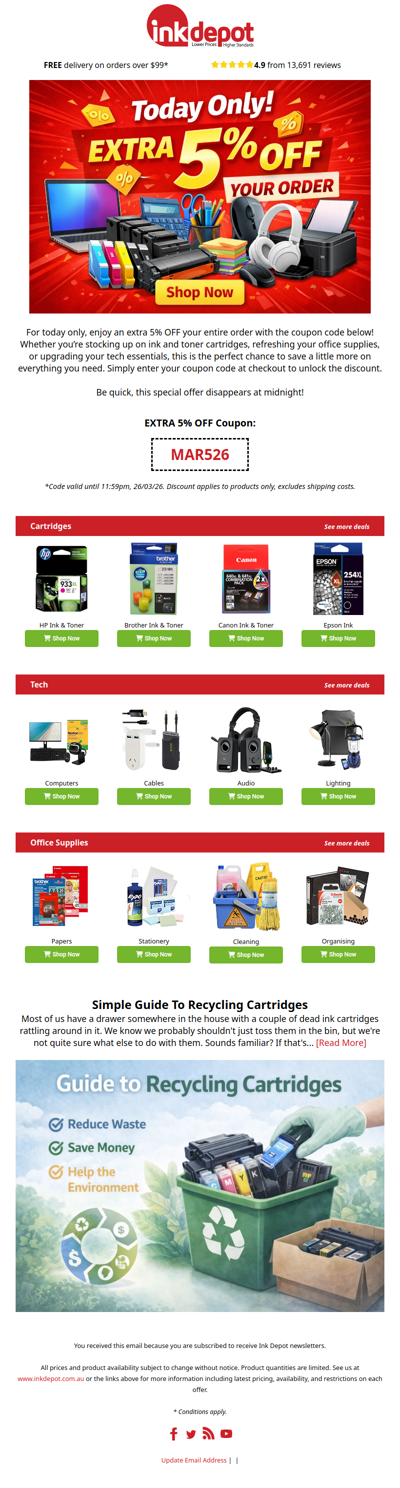 dasda, this coupon code expires today! 🏷️👀