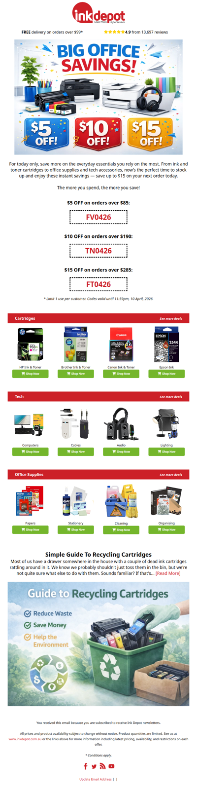 TODAY ONLY - Up to $15 OFF your order! 😲