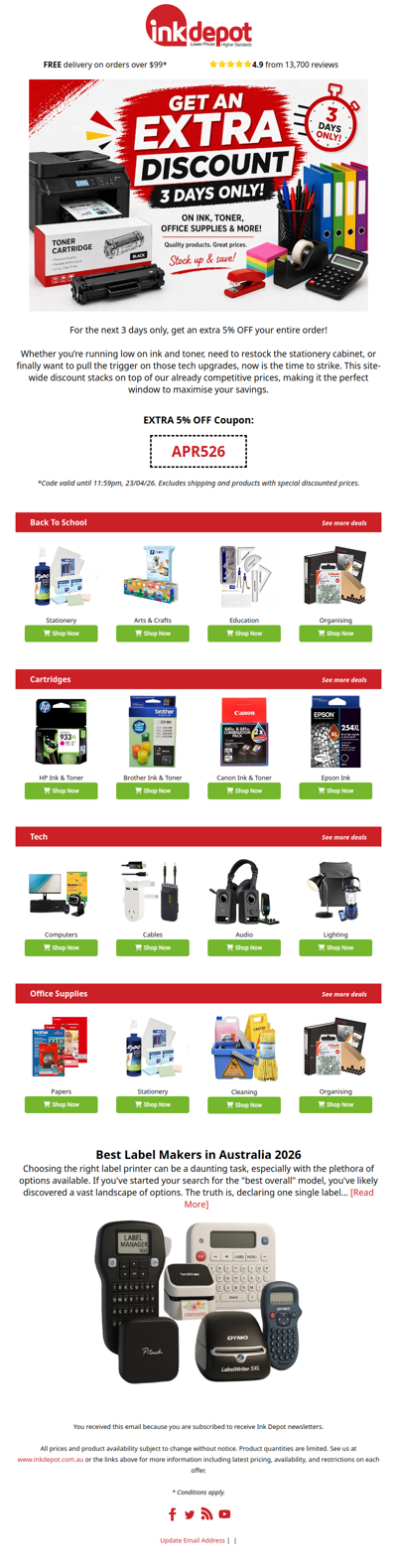 3 DAYS ONLY - Our Storewide Discount Starts Now! 👀💥