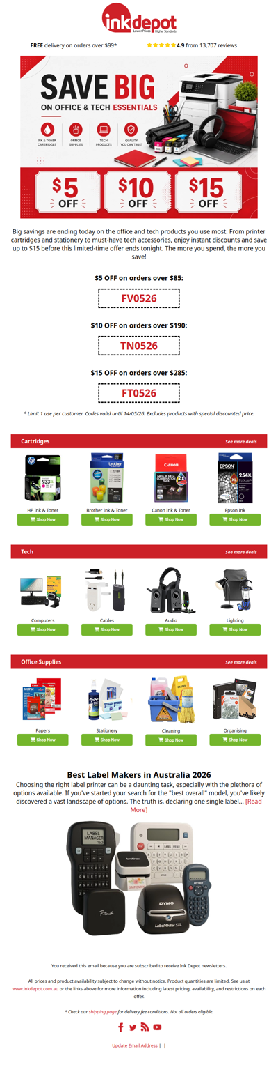 dasda, these coupon codes expire today! 🏷️👀
