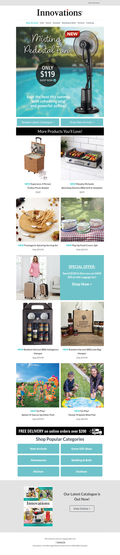 NEW Misting Pedestal Fan