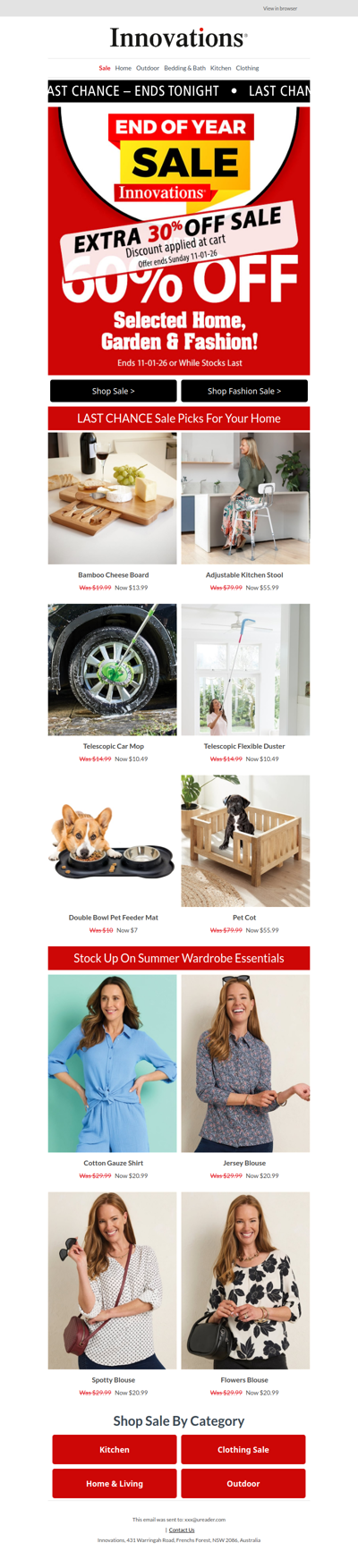 Last Chance ⏳ Extra 30% Off Sale ENDS TONIGHT!