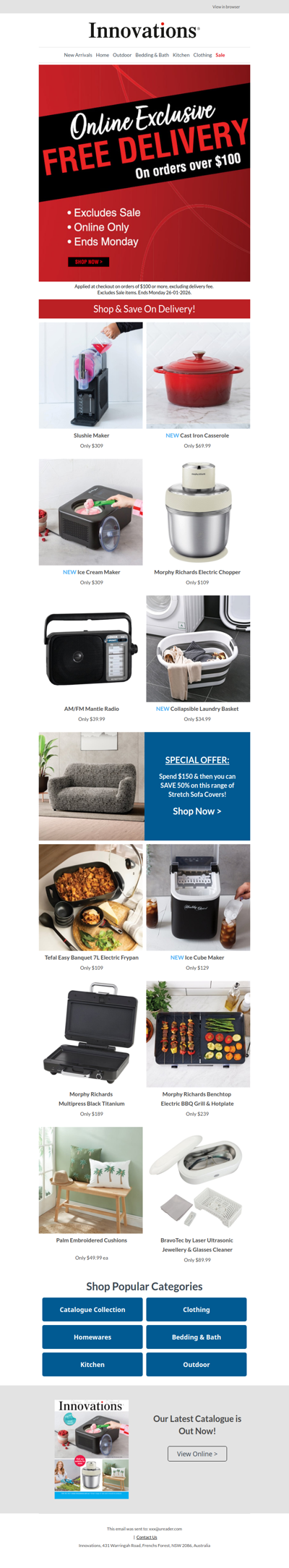 FREE Delivery on Orders Over $100 🚚