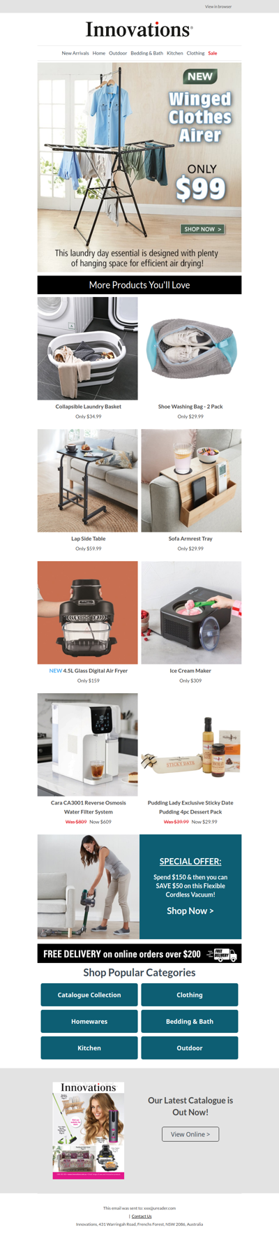 NEW Winged Clothes Airer - So much practical hanging space!