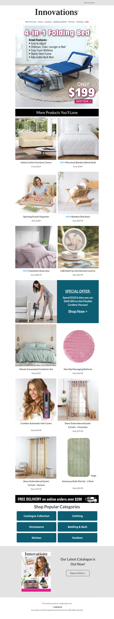 🛏️ 4-in-1 Folding Bed - Guest-ready in minutes!