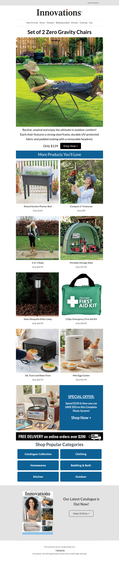 Set of 2 Zero Gravity Chairs – Relax like never before!