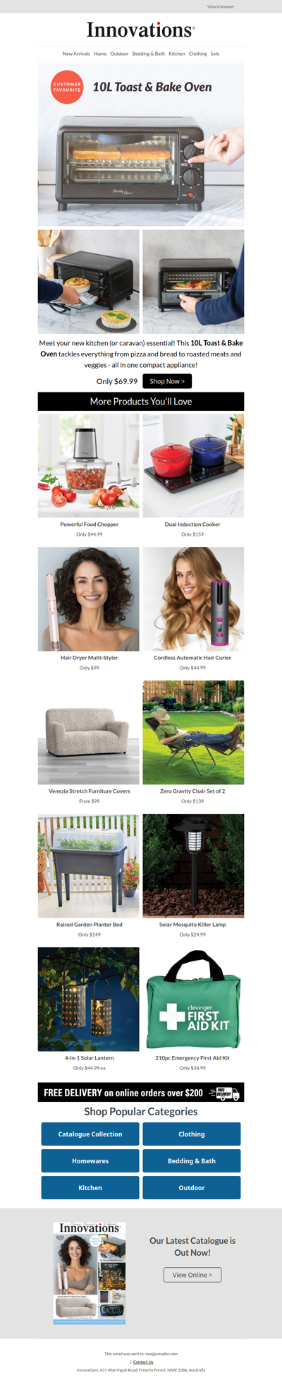 Customer Favourite ⭐ 10L Toast & Bake Oven