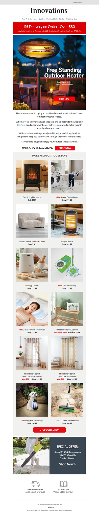 🔥 Instant warmth for your outdoor space | $5 Delivery on Orders $80+