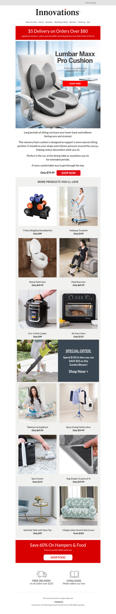 $5 Delivery on Orders $80+ | Enjoy more comfort while you sit with our Lumbar Maxx Pro