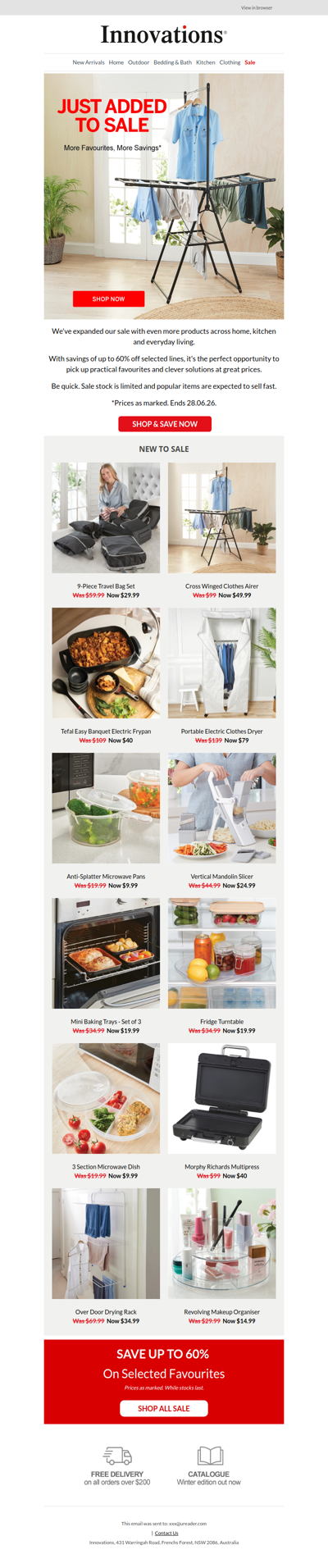 Just added to Sale | More Favourites. More Savings.