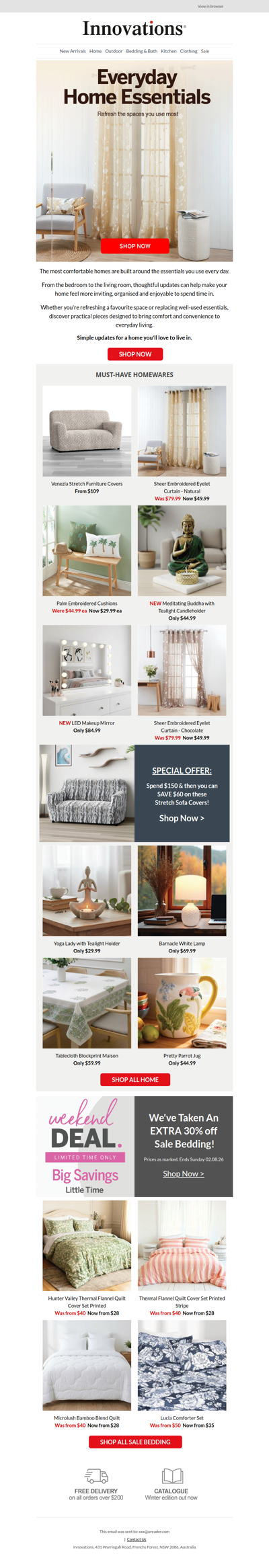 Everyday Home Essentials | Plus 30% Off Select Bedding!