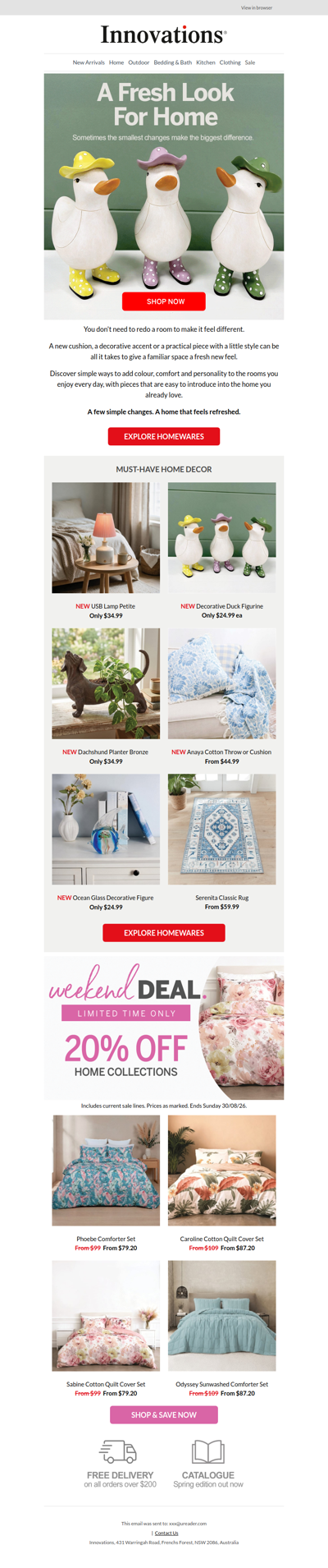 A Fresh Look For Home