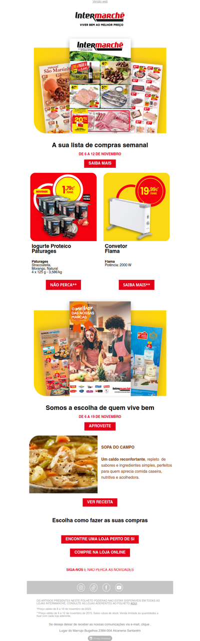 A sua semana começa aqui