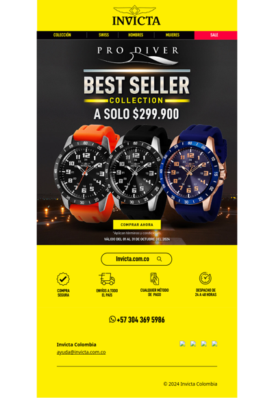 Best Seller. Pro Diver a solo $299.900 🤑