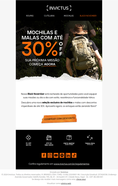 Novas mochilas com descontos de até 30% OFF 😮