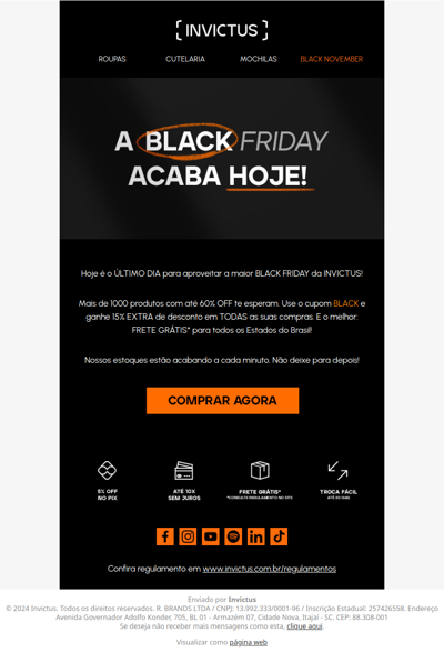 nossa Black acaba hoje! 💥💥💥