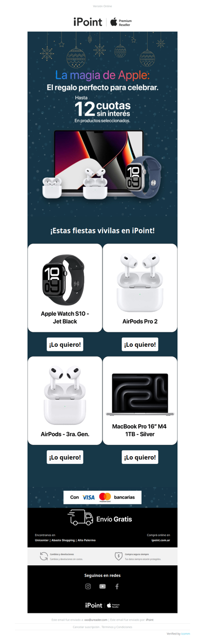 La magia de Apple: ¡Regalá en 12 CUOTAS SIN INTERÉS! 🎁