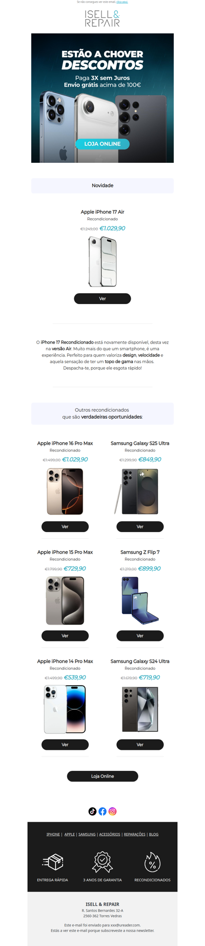 iPhone 17 Air Recondicionado JÁ DISPONÍVEL! ⚠️