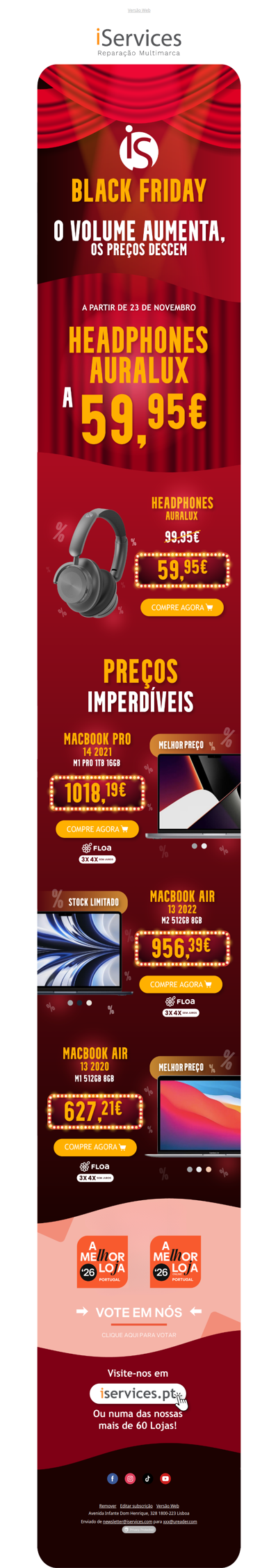 🚨Atenção! Os descontos da Black Friday continuam a aumentar 📣