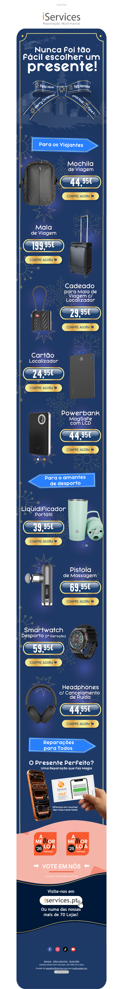 🎁 É rápido! Encontre aqui o presente ideal deste Natal 🎅