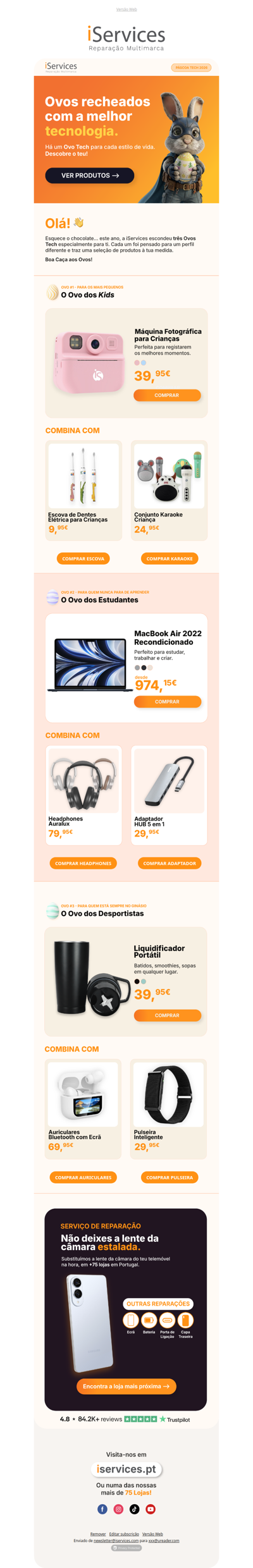 🐰 Uma Páscoa cheia de surpresas tech 👀