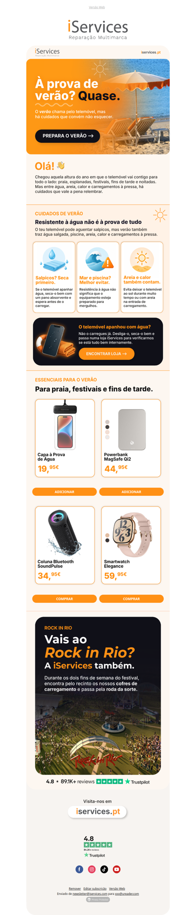 📱O erro que muitos cometem com o telemóvel no verão 🫠