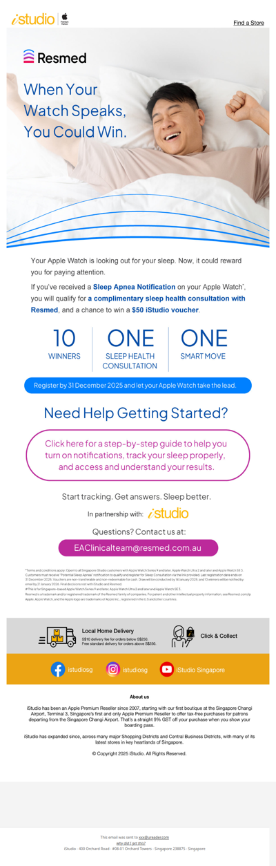 <ADV> Your Apple Watch spotted a Sleep Apnea alert — here’s how we’d like to help 🎁